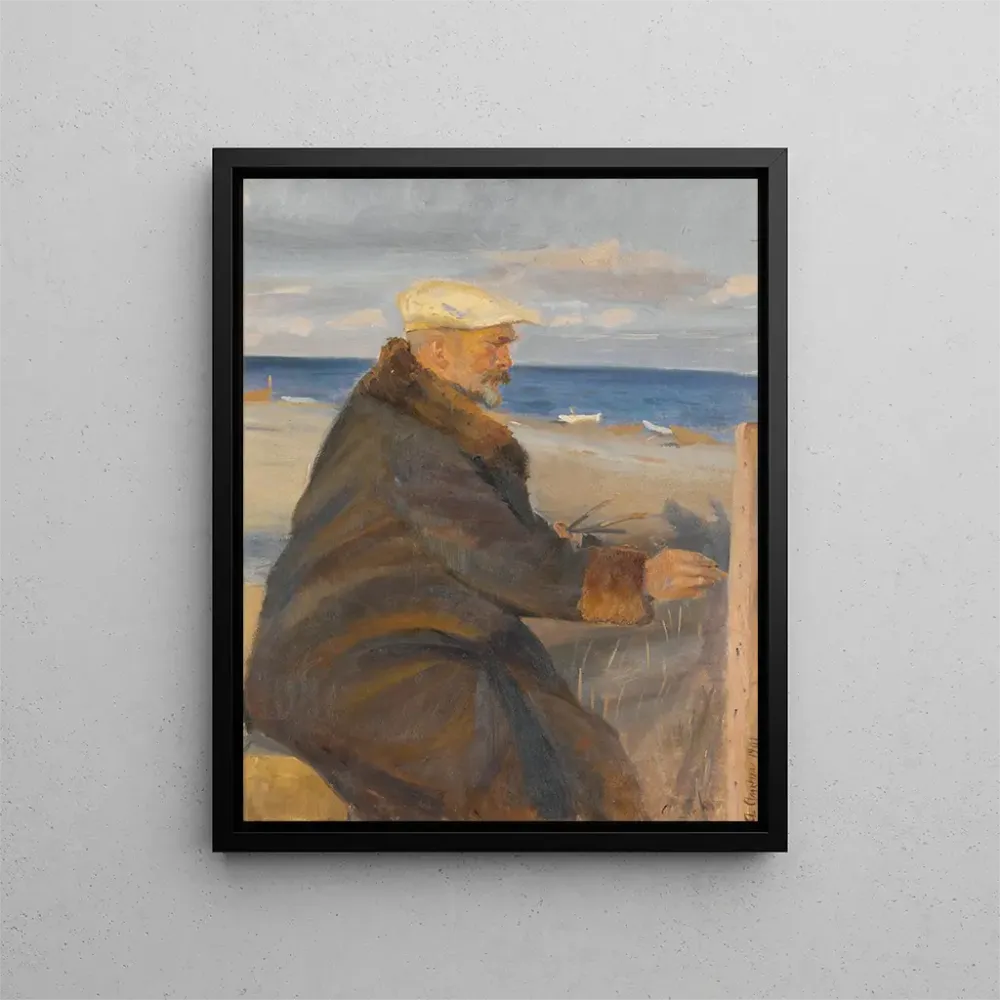 Michael Ancher maalaus rannalla - Anna Ancher | Taidetuloste