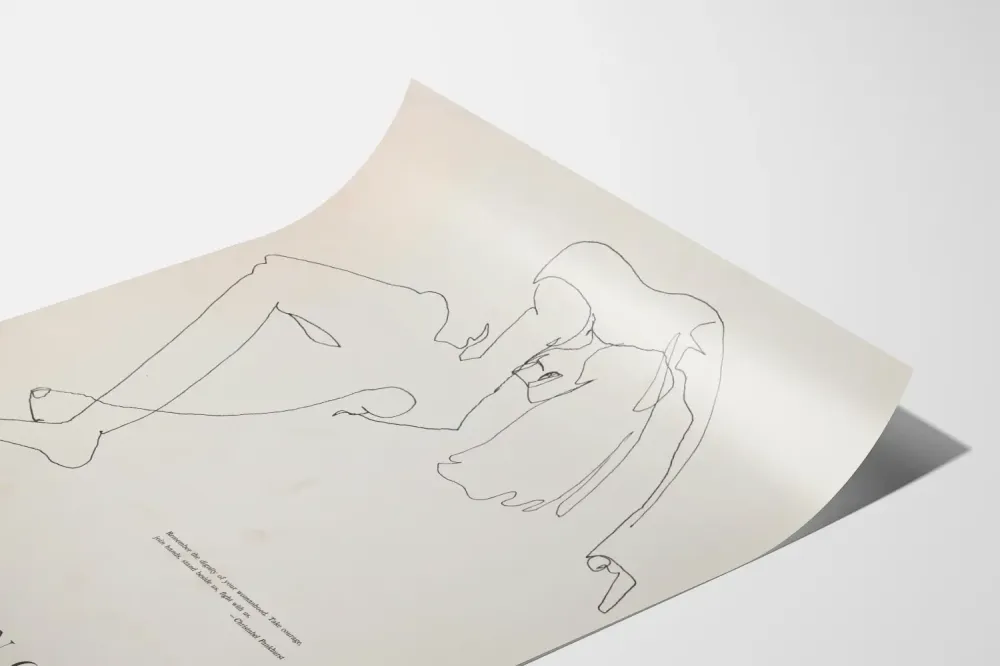 Minimalistinen juliste Naisvapauskonferenssi 1971