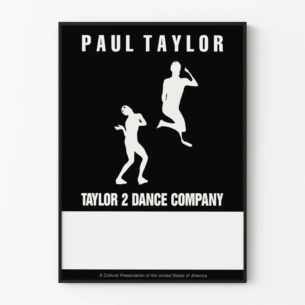 Minimalistinen juliste Paul Taylor Taylor 2 Dance Company