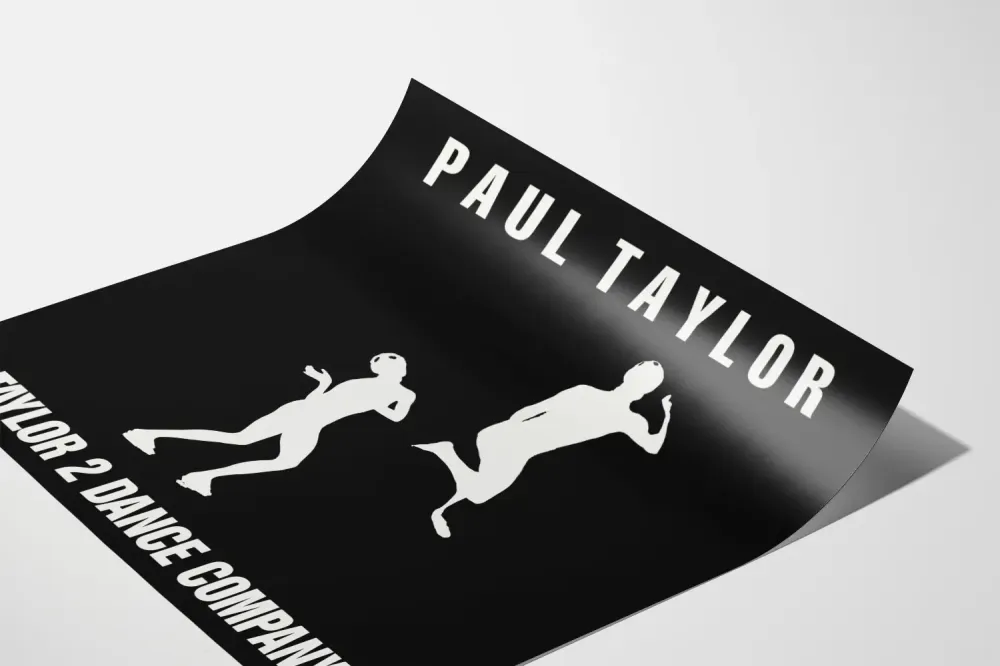 Minimalistinen juliste Paul Taylor Taylor 2 Dance Company
