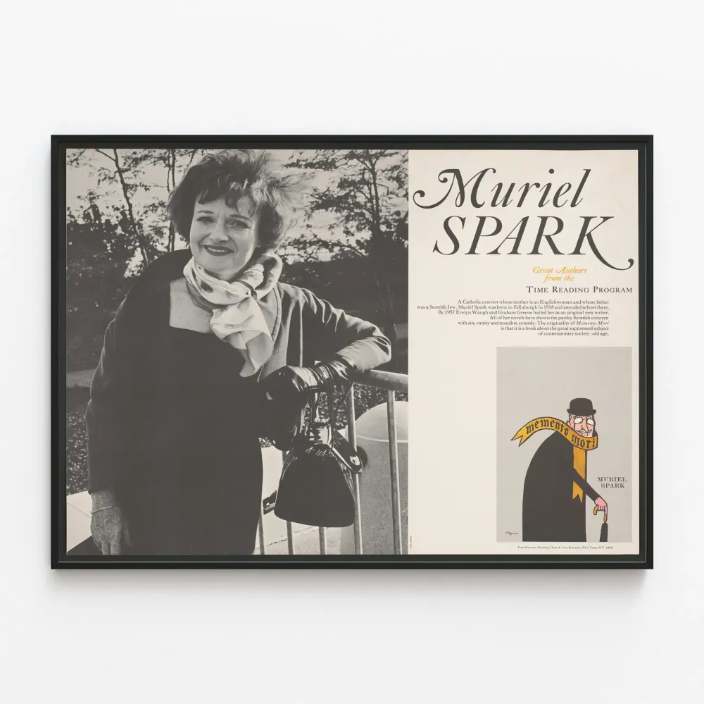 Muriel Spark - Suuret kirjoittajat Time Reading -ohjelmassa Juliste