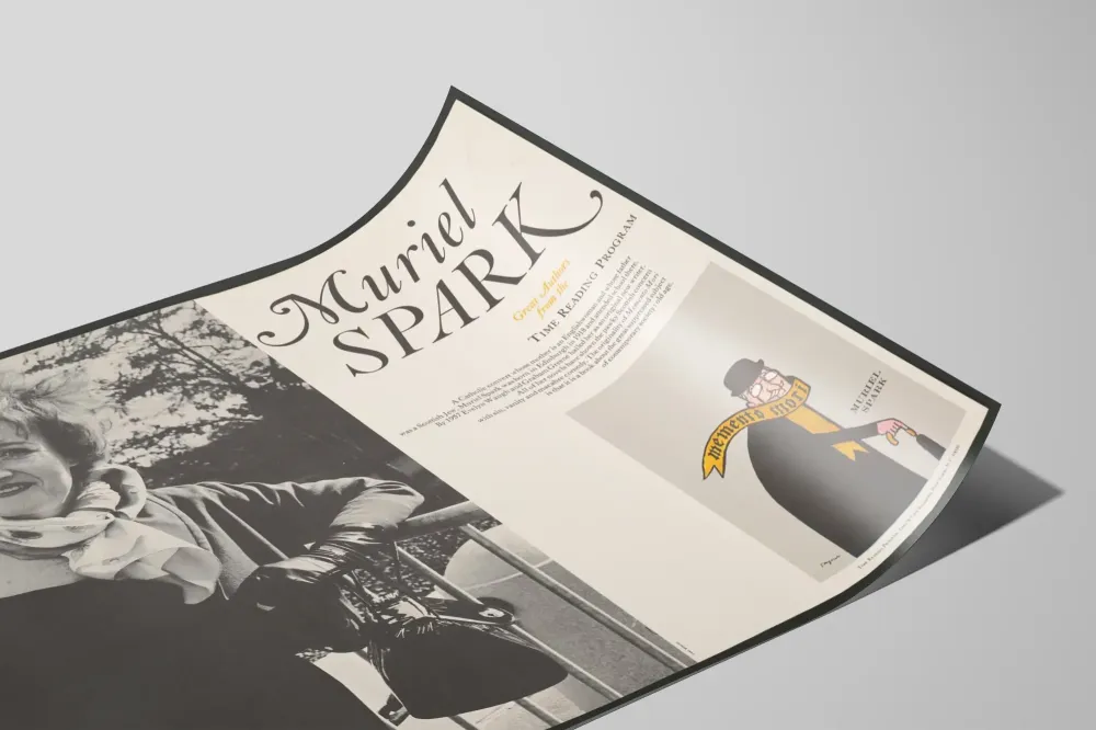 Muriel Spark - Suuret kirjoittajat Time Reading -ohjelmassa Juliste