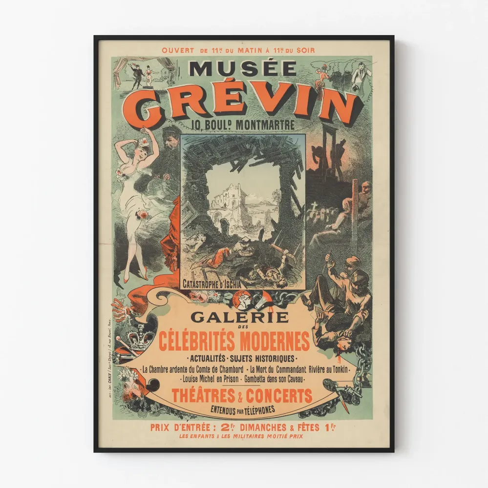 Museo Grévin Juliste Modernien Julkkisten Galleria