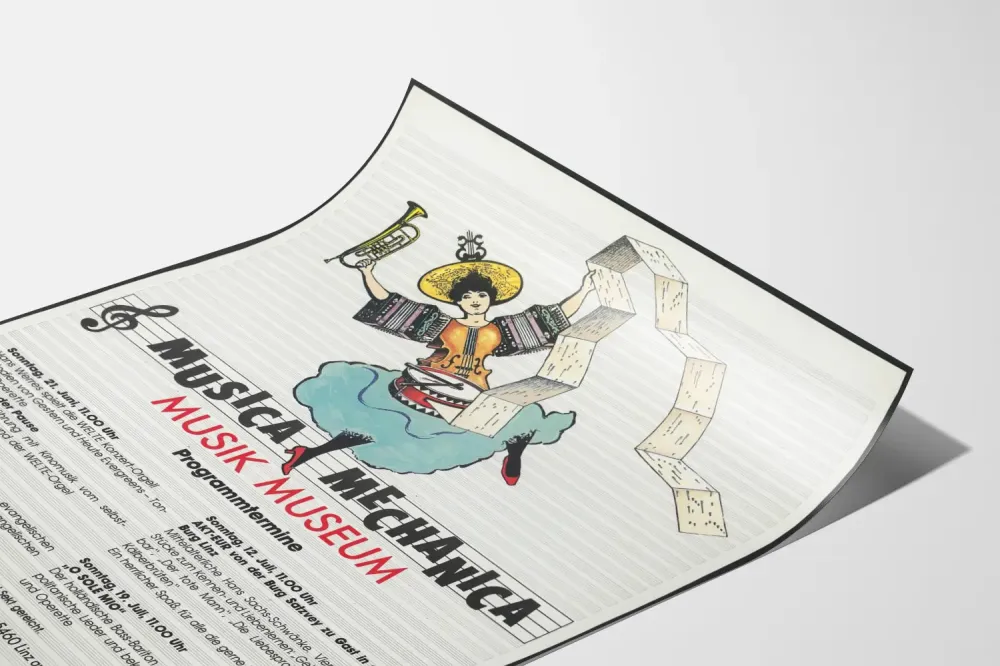 Musica Mechanica -juliste Linzin musiikkimuseo