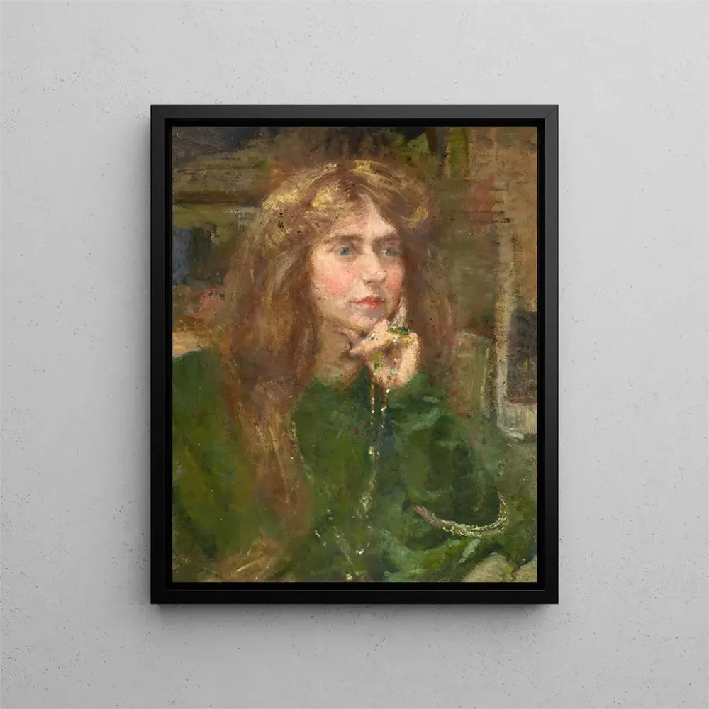 Natalie-maalaus ketjulla - Alice Pike Barney | Taidetuloste