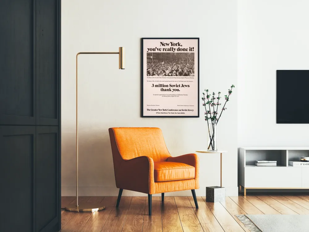 New Yorkin solidaarisuusjuliste neuvostoliittolaisille juutalaisille - 1972