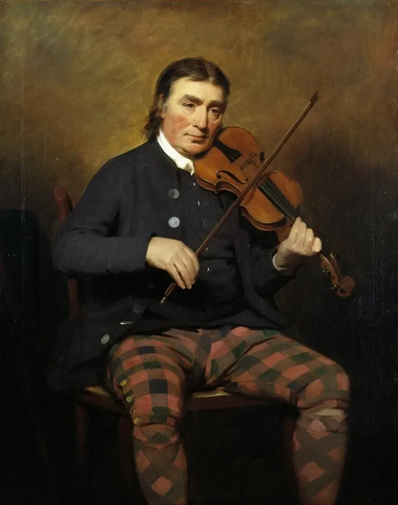 Niel Gow (1727 - 1807), viulisti ja säveltäjä - Sir Henry Raeburn | Taidetuloste