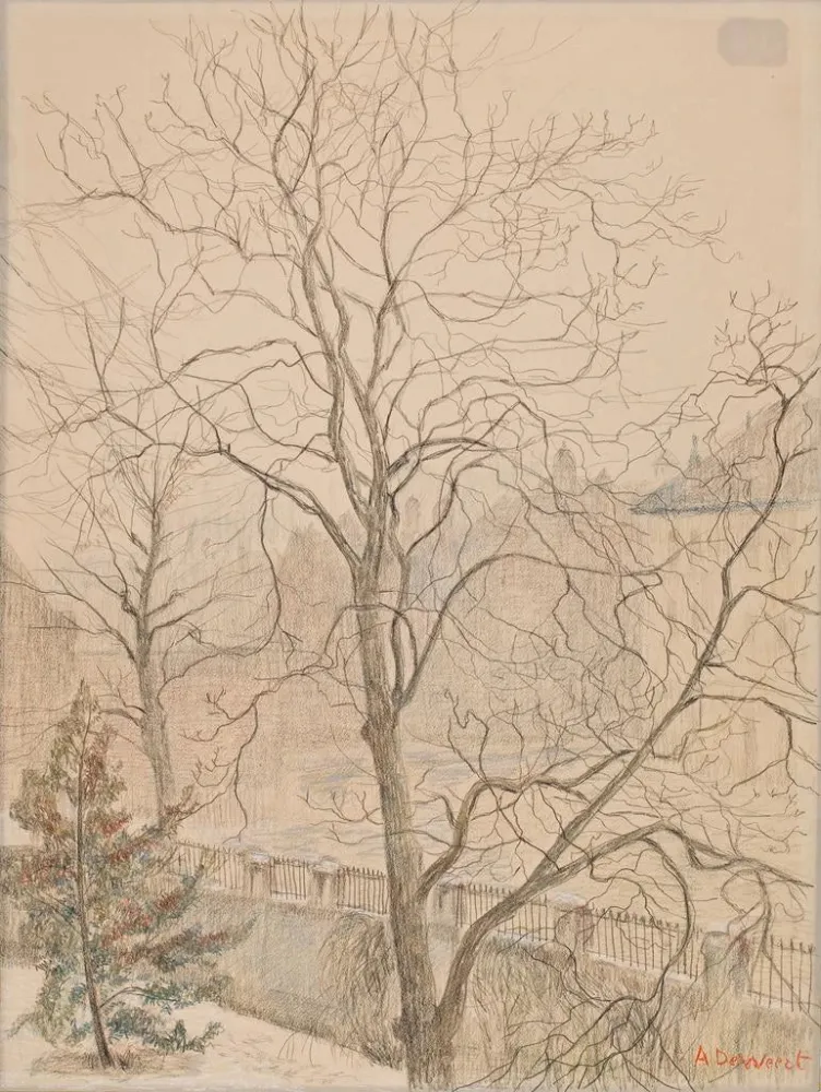 Noyer dans la brume - Anna De Weert | Taidetuloste