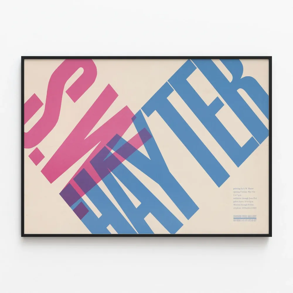 näyttelyjuliste S.W. Hayter Howard Wise -galleriassa