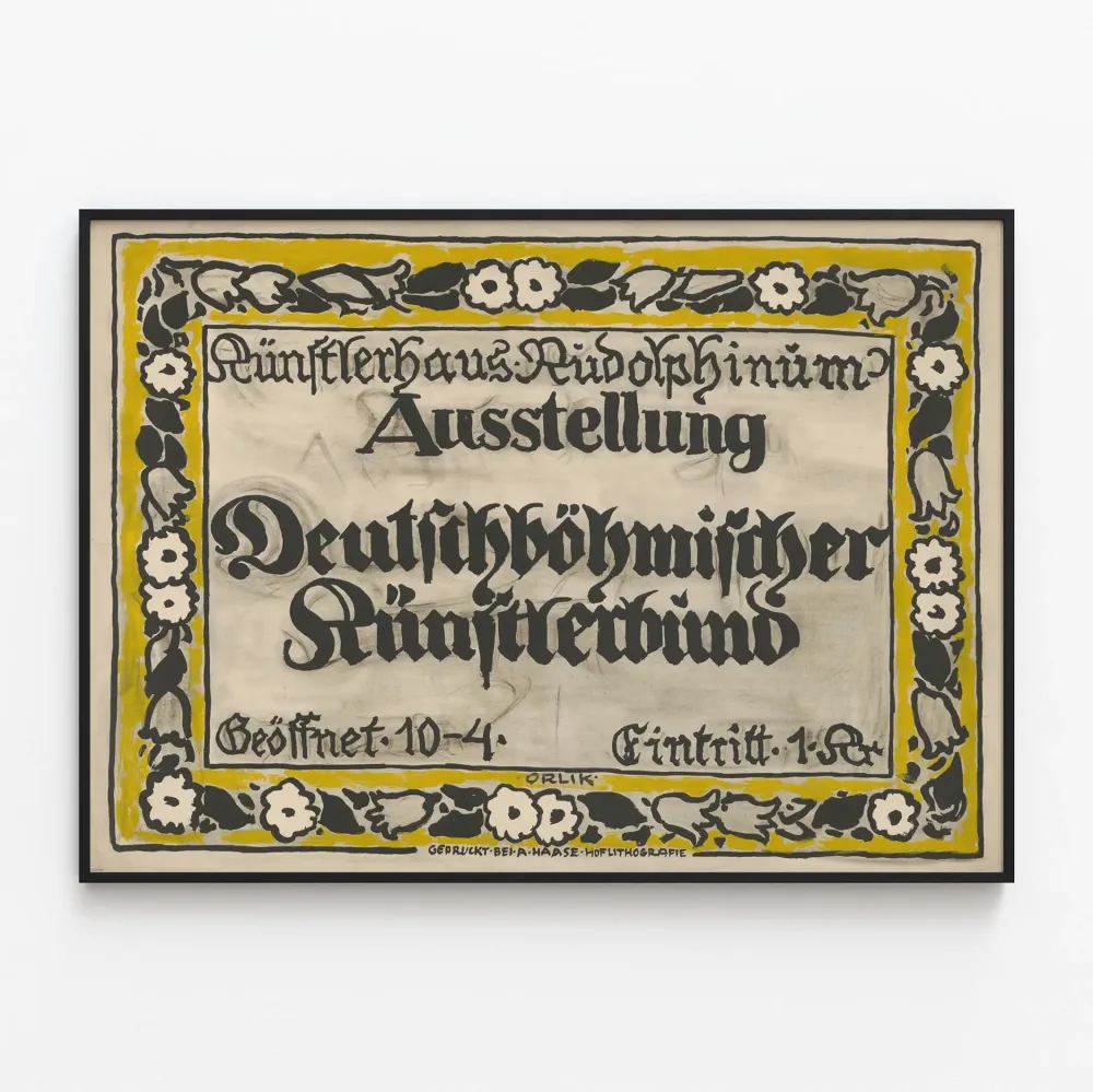 Näyttelyjuliste Kunstlerhaus Rudolphinum - Deutschböhmischer Künstlerbund
