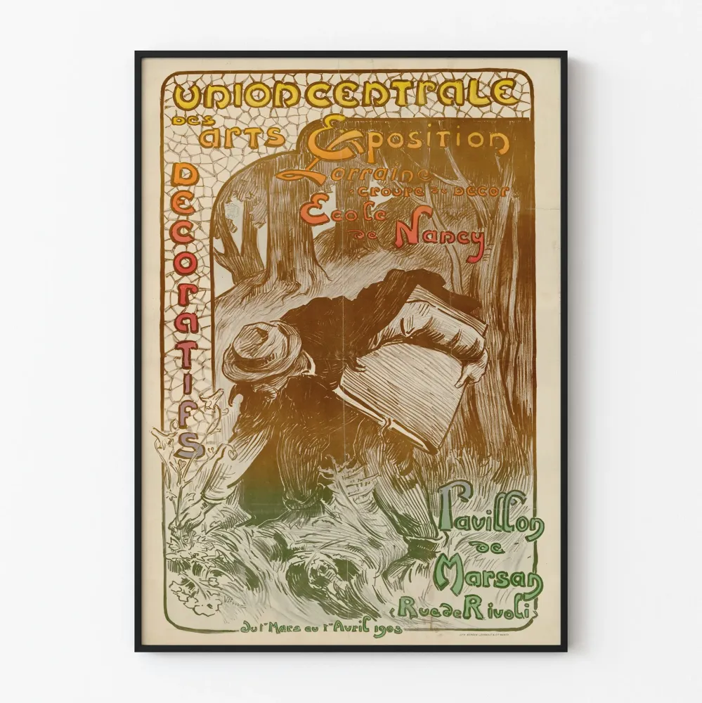 Näyttelyjuliste Lorraine Groupe du Décor Nancy-koulu 1903