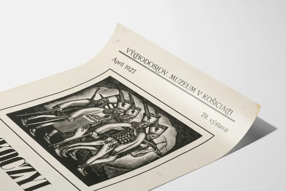 Näyttelyjuliste W. Skoczylas - Košicen museo 1927