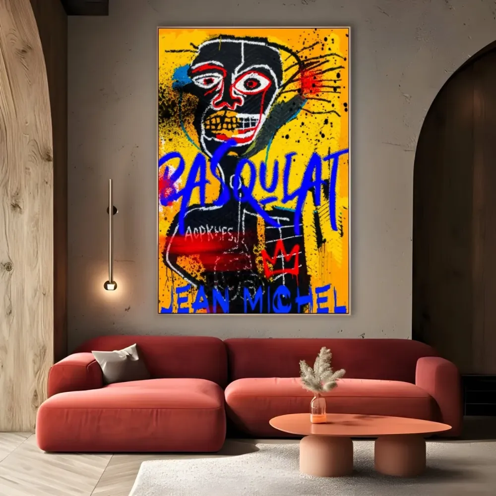 Jean Michel Basquiat keltainen OGC
