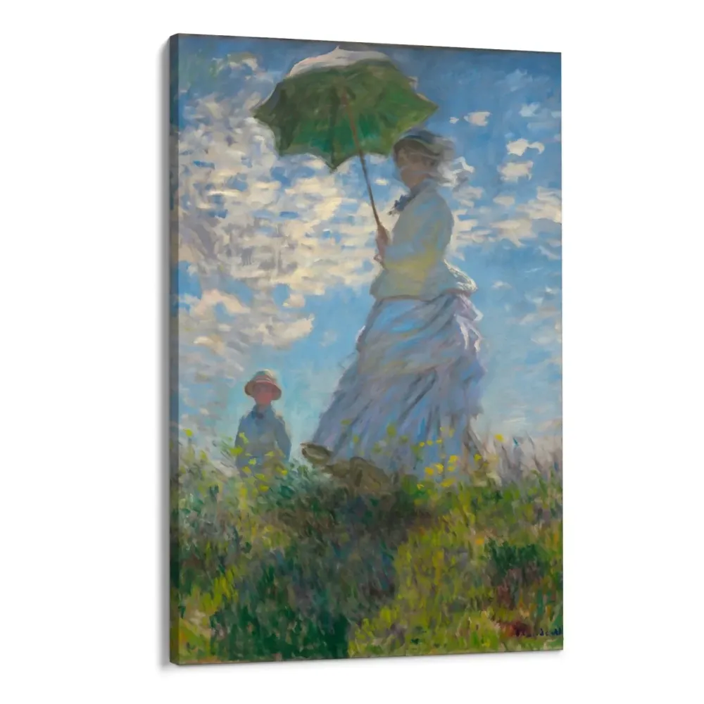 Nainen, jolla on päivänvarjo, Claude Monet OGC