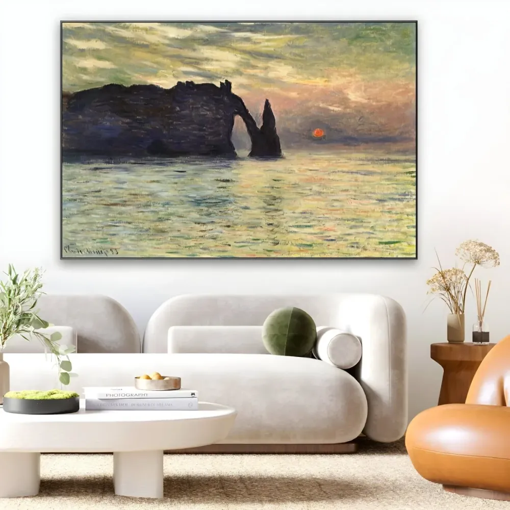 Scogliera etretat - Claude Monet OGC