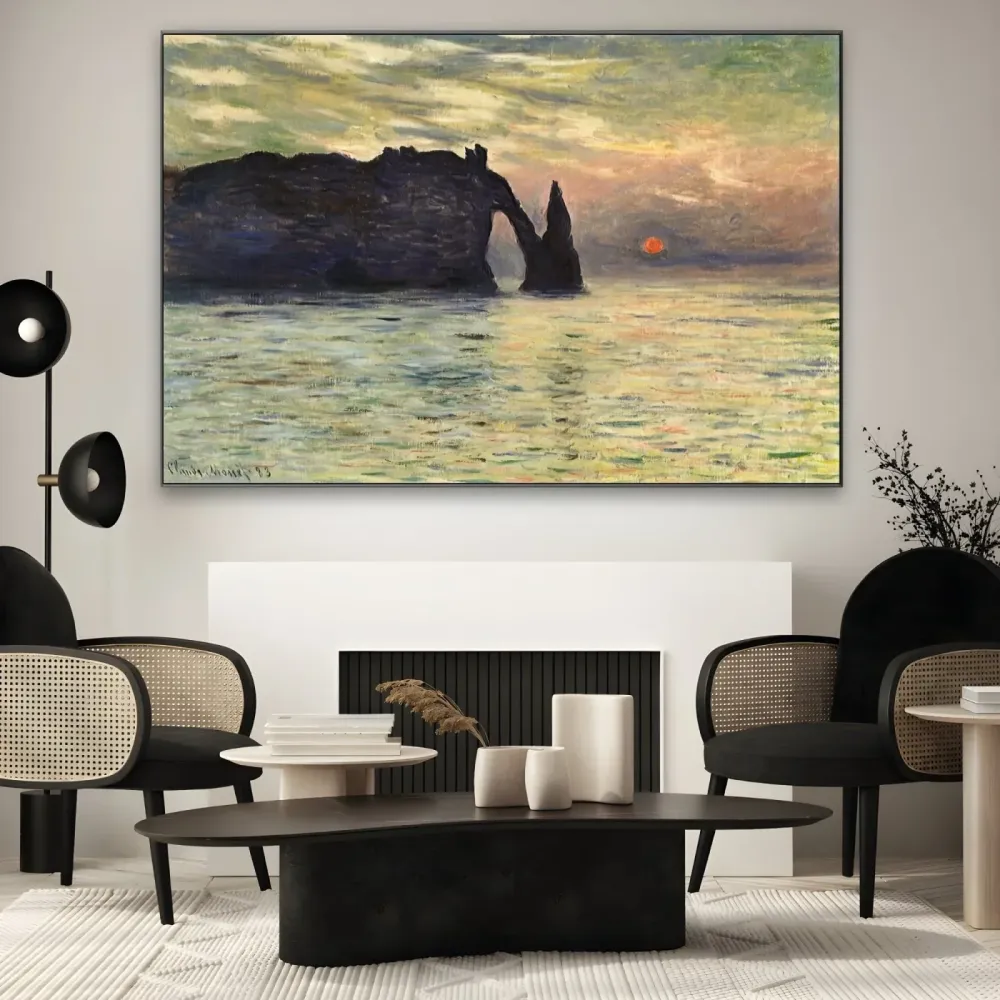 Scogliera etretat - Claude Monet OGC