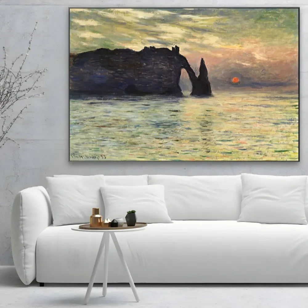 Scogliera etretat - Claude Monet OGC