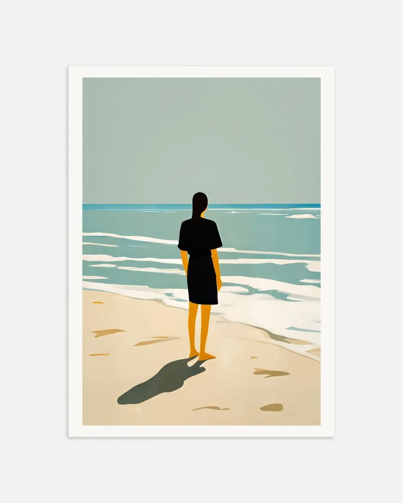 Erika rannalla - Taulu Oksana - Posterscape Creative Studio