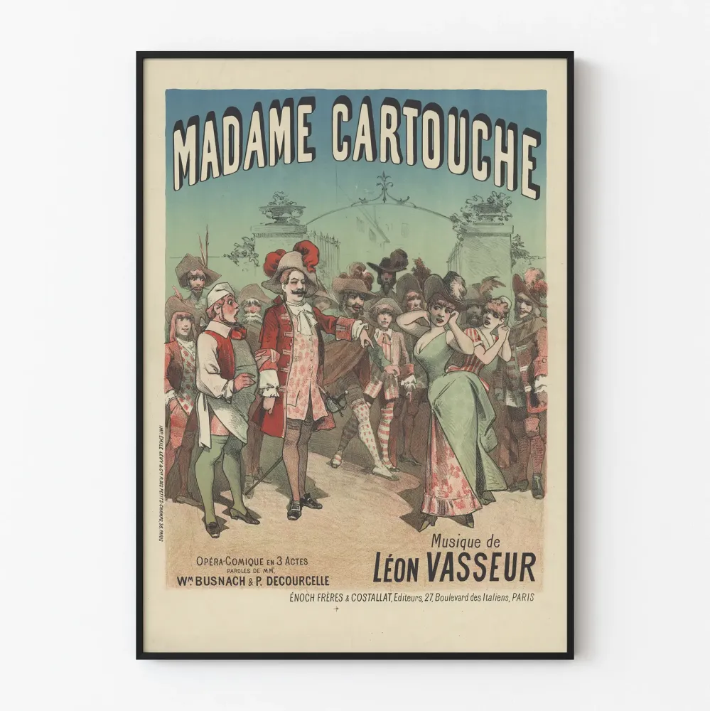Opéra-Comique juliste Madame Cartouche, teoksettanut Léon Vasseur