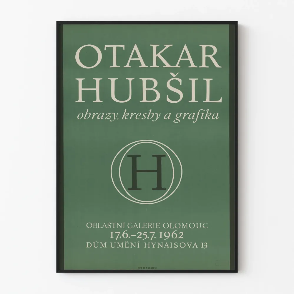 Otakar Hubšil - Juliste näyttelystä 1962, piirustuksia ja kaiverruksia