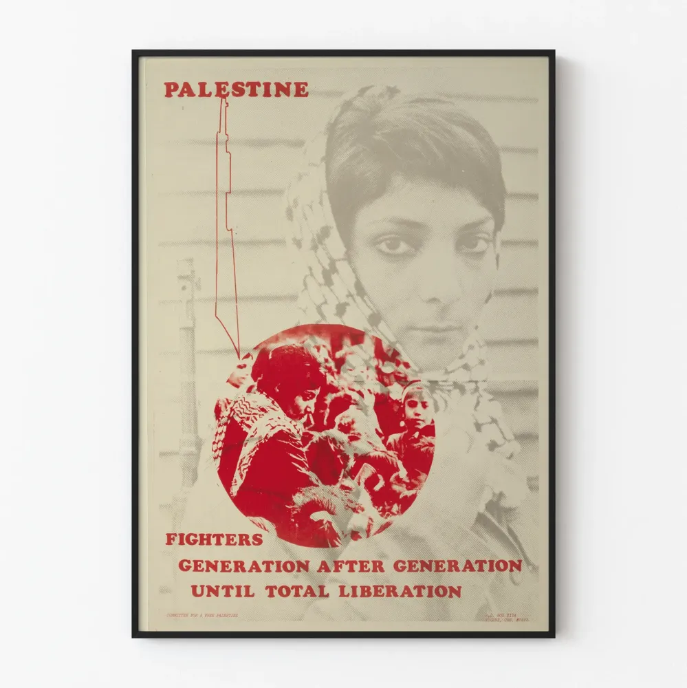 Palestiinan taistelijat - Resistenssin sukupolvet seinäjuliste