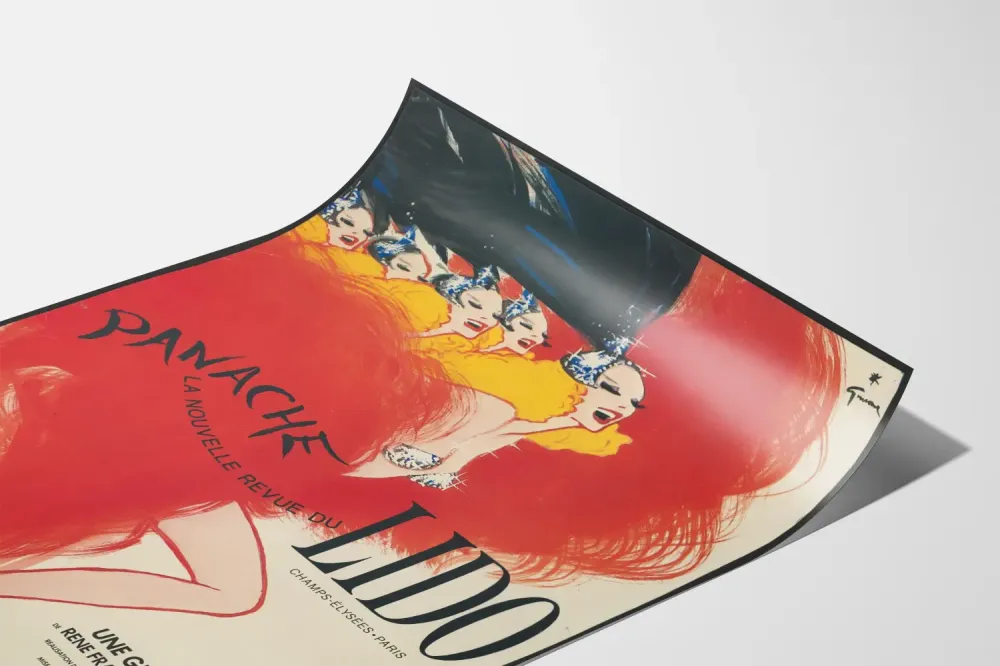 Panache Juliste La Nouvelle Revue du Lido - Tyylikäs Seinäsisustus