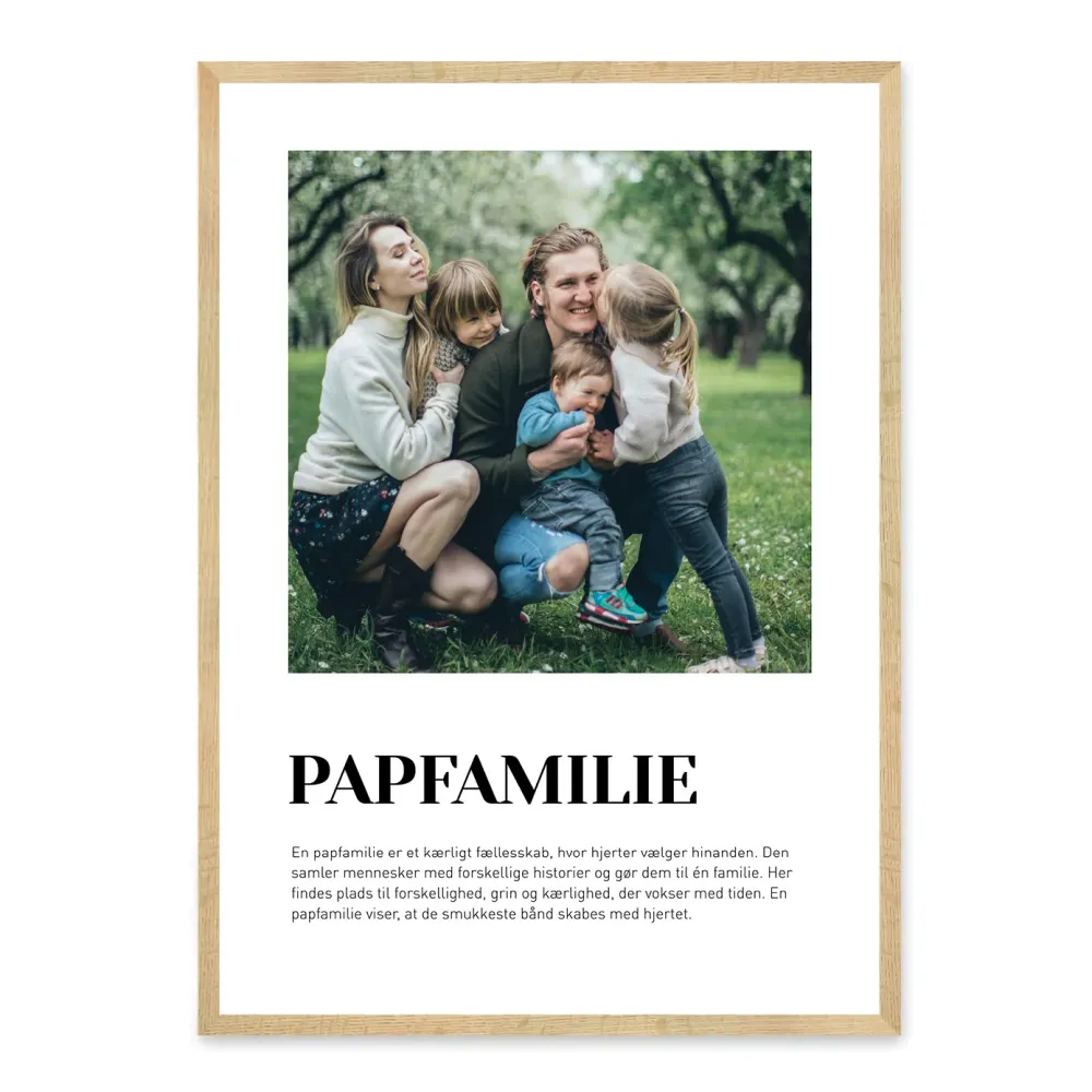 Papfamilie plakat - design selv