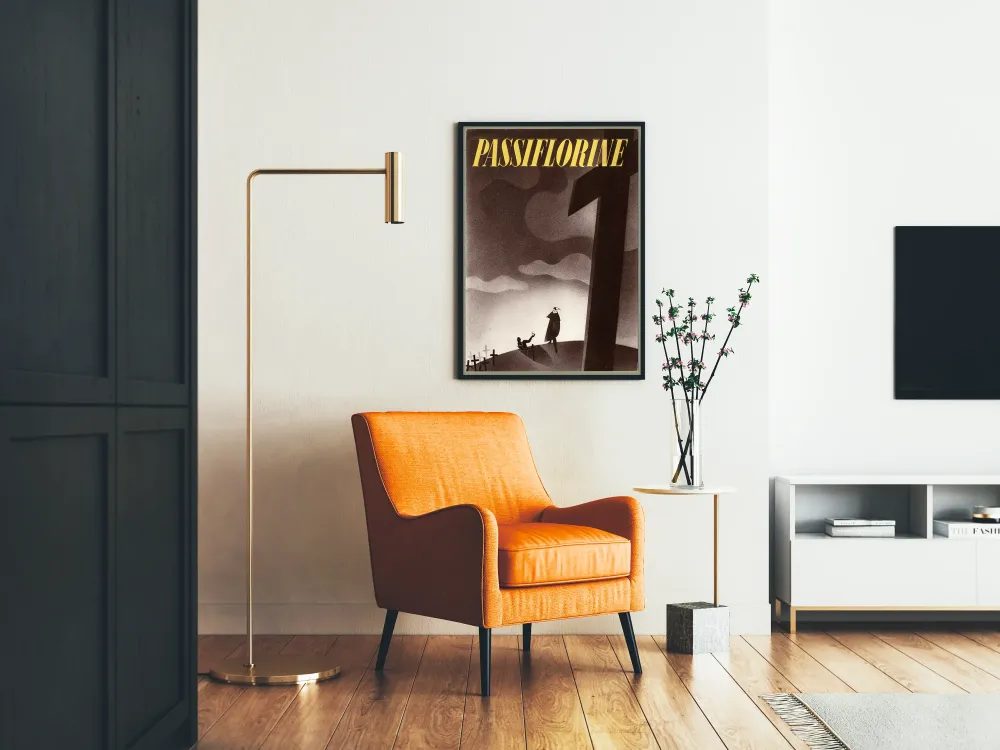 Passiflorine juliste retrodramaattinen tyyli