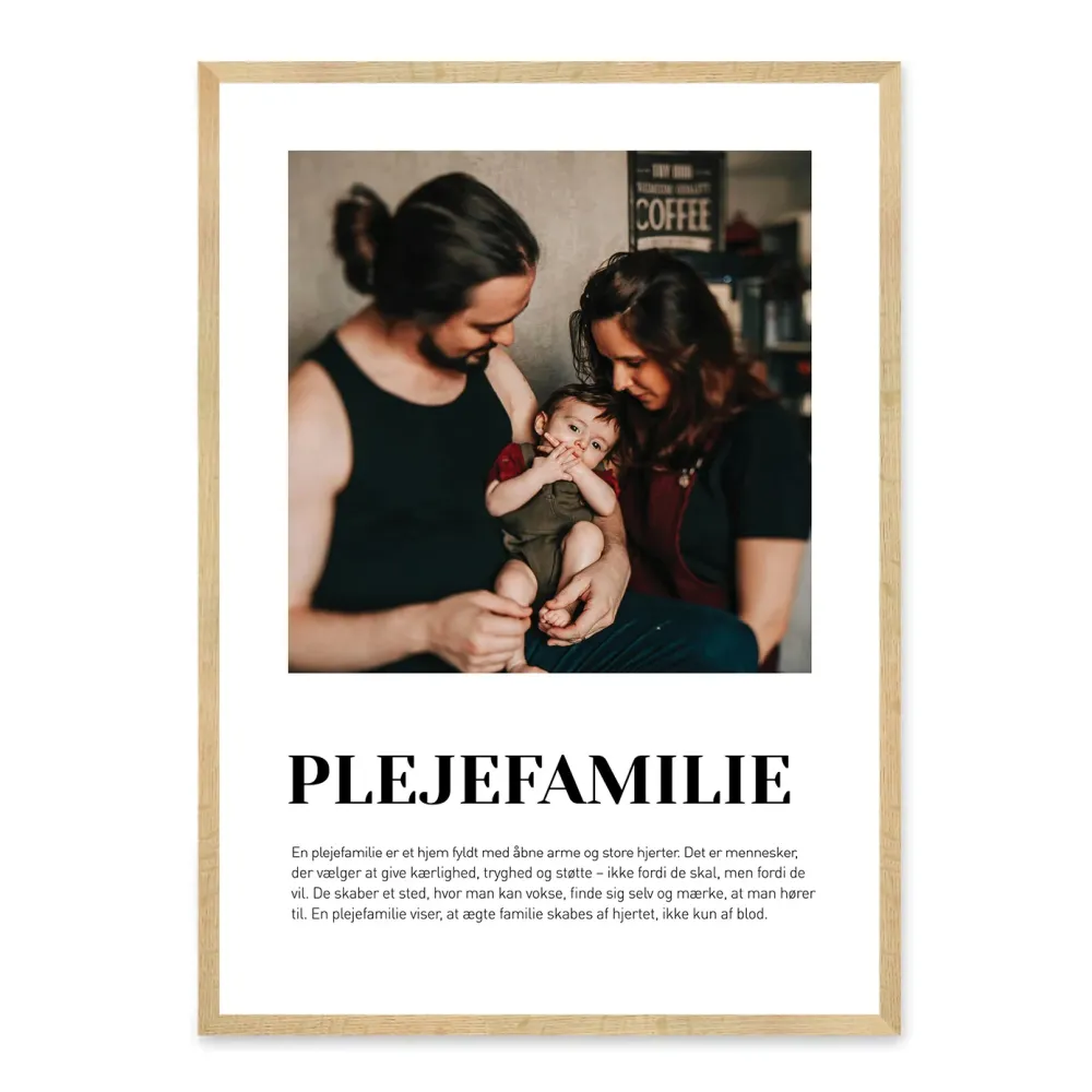 Plejefamilie plakat - design selv