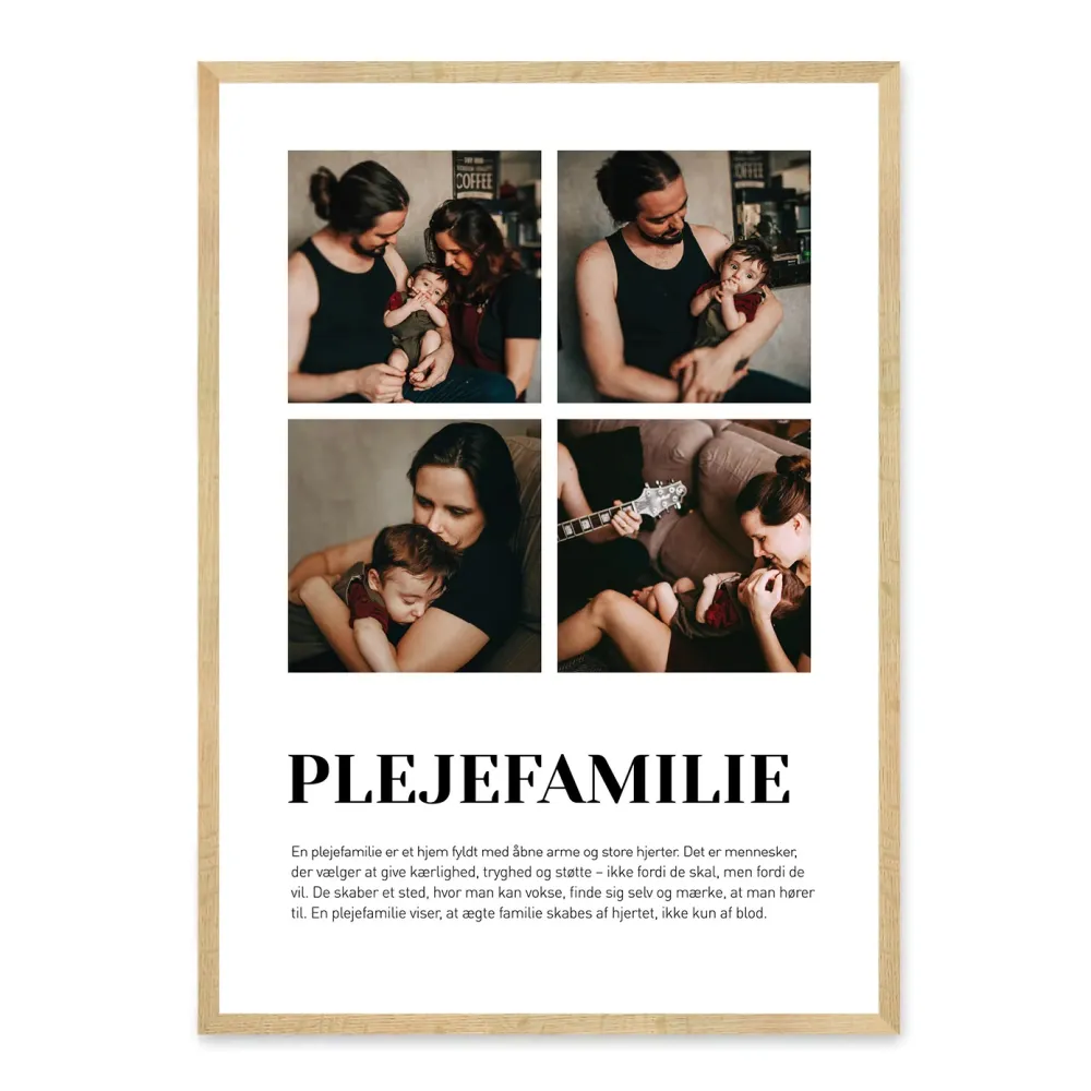 Plejefamilie plakat - design selv