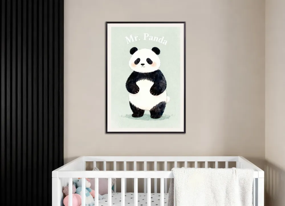 Lastenhuoneen panda-poster – Suloinen juliste Posterscape Creative Studio