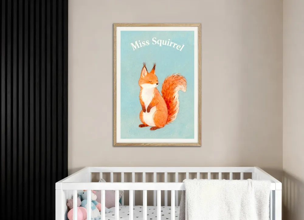 Oravanpentu poster – Metsän elä juliste Posterscape Creative Studio