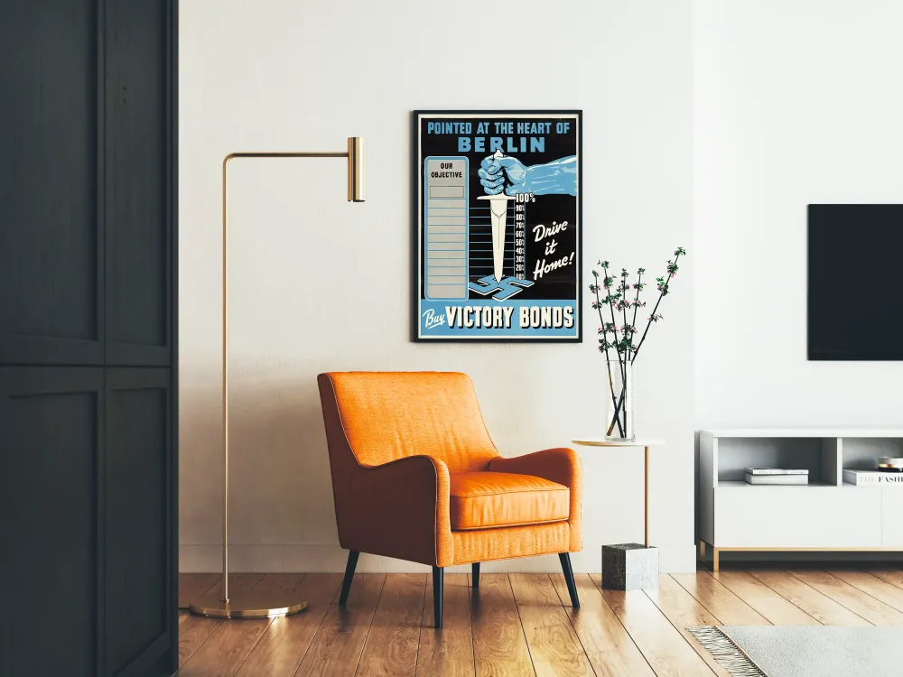Propagandajuliste 'Pointed at Heart Berlin' – Vanha sotajuliste