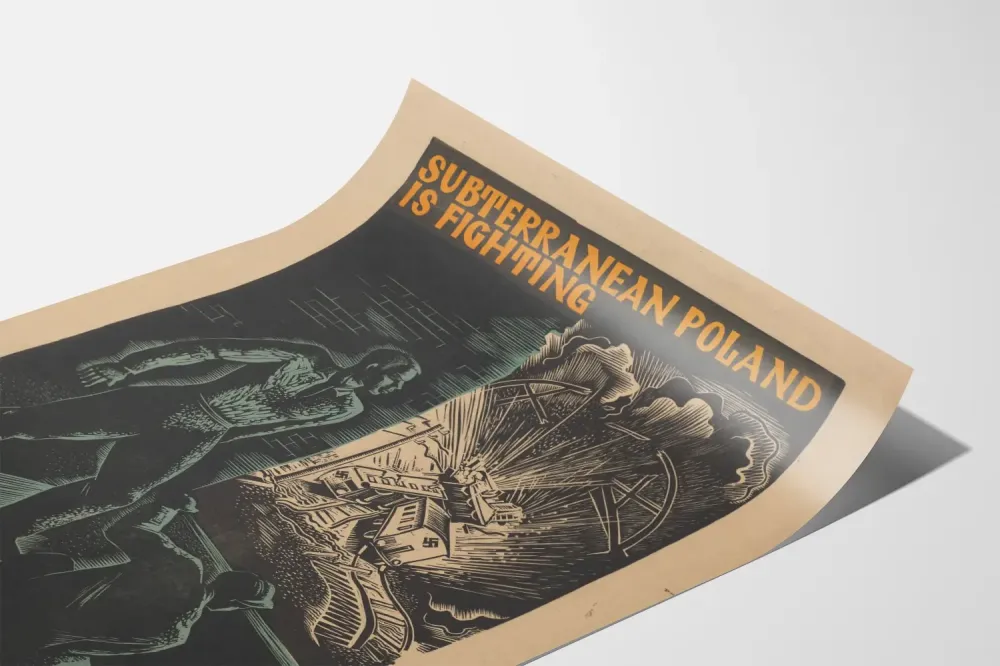 Puolalainen sotilaspropagandajuliste - Maanalainen Puola taistelee