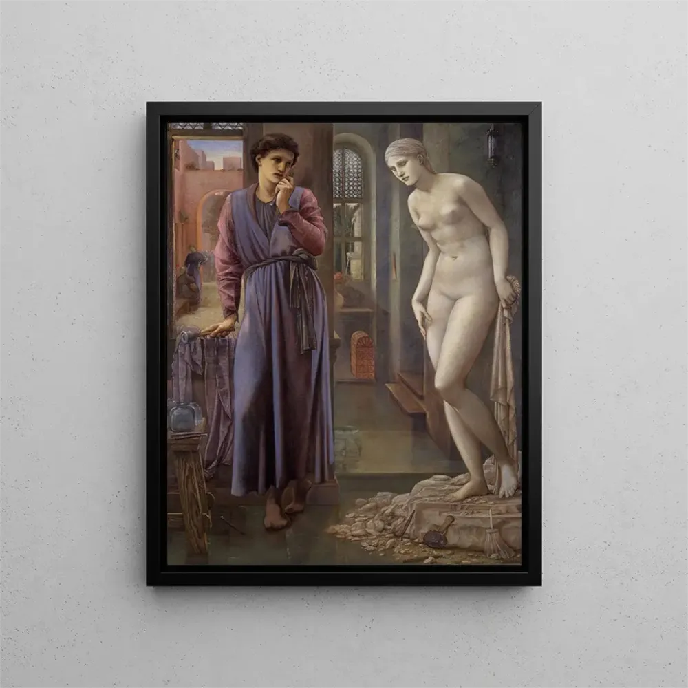 Pygmalion ja kuva, Käsi pidättäytyy - Sir Edward Coley Burne - Jones | Taidetuloste