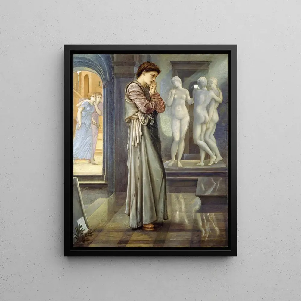 Pygmalion ja kuvan taidetuloste, Sydän kaipaa - Sir Edward Coley Burne - Jones | Taidetuloste