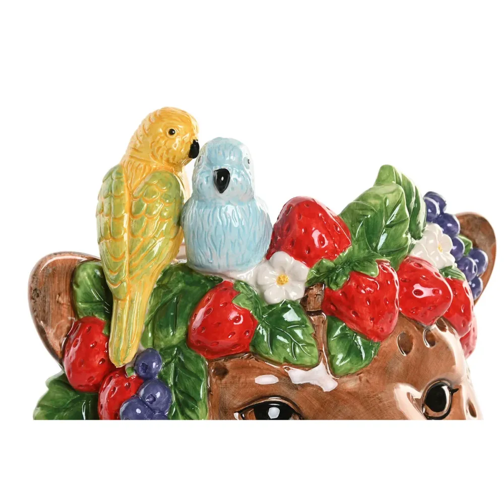 Pöytäkoriste Home ESPRIT Ruskea Trooppinen 25 X 23 X 23,5 CM