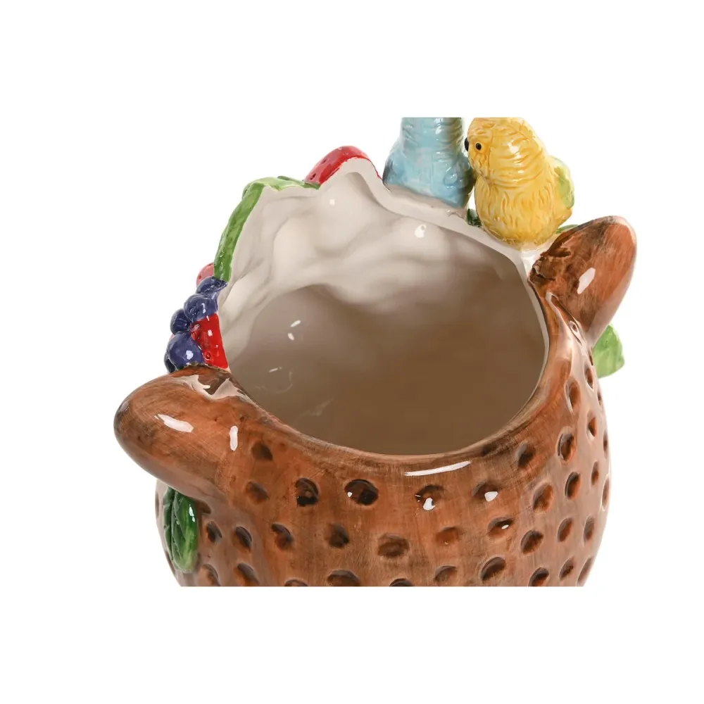 Pöytäkoriste Home ESPRIT Ruskea Trooppinen 25 X 23 X 23,5 CM
