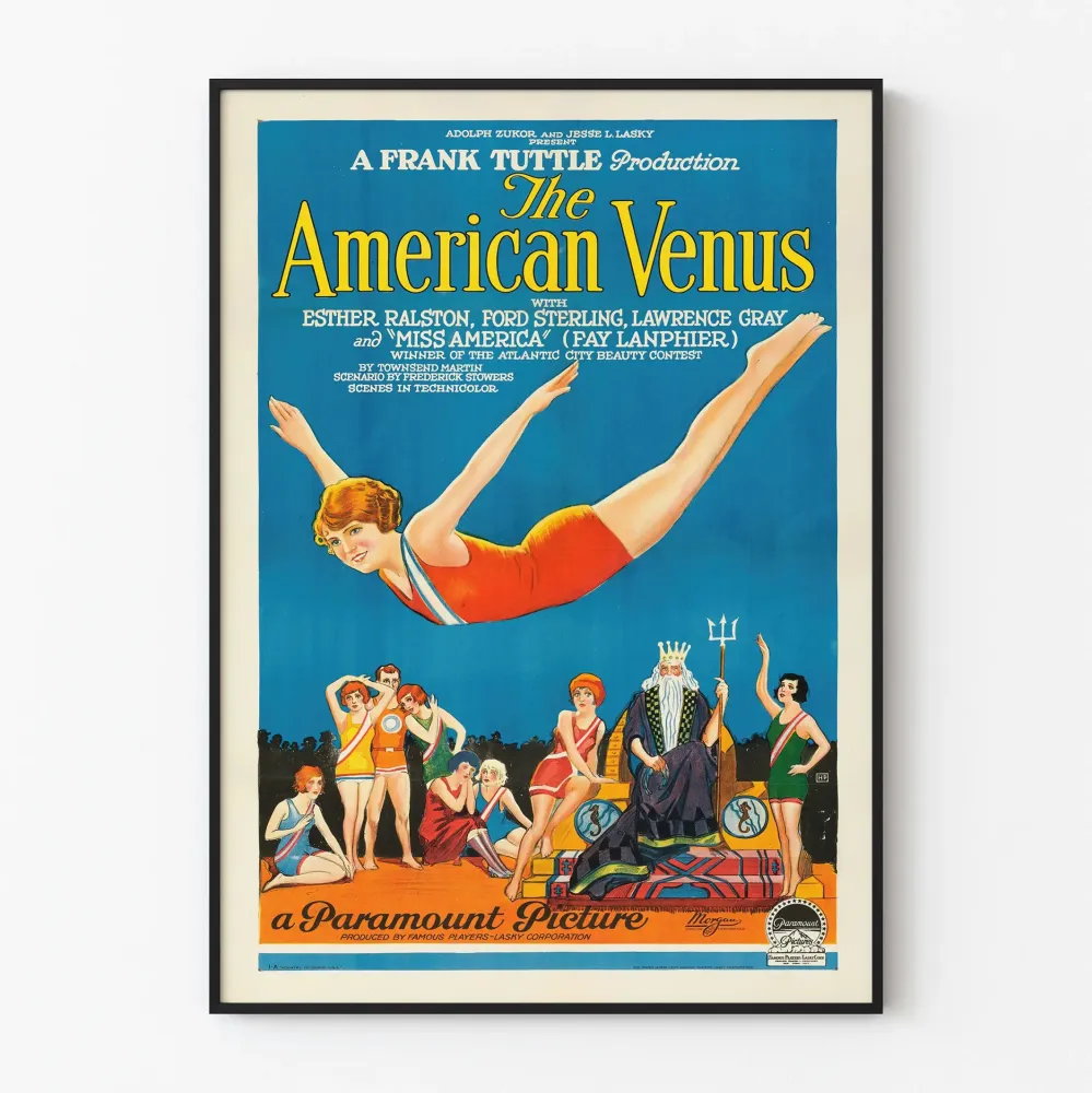 Retro juliste American Venus, elokuvateatterin seinäkoristelu