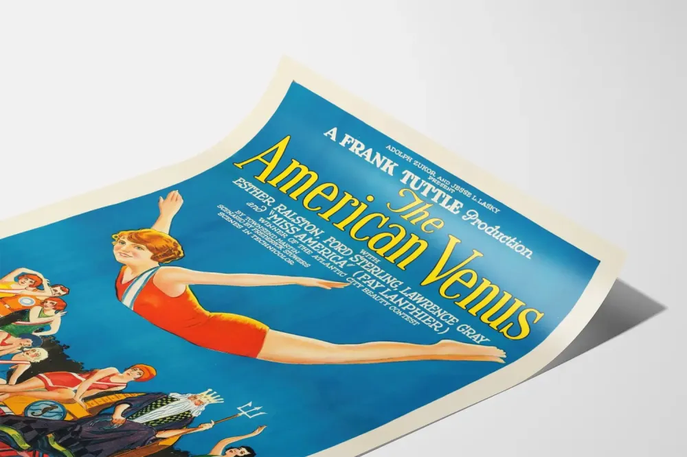 Retro juliste American Venus, elokuvateatterin seinäkoristelu