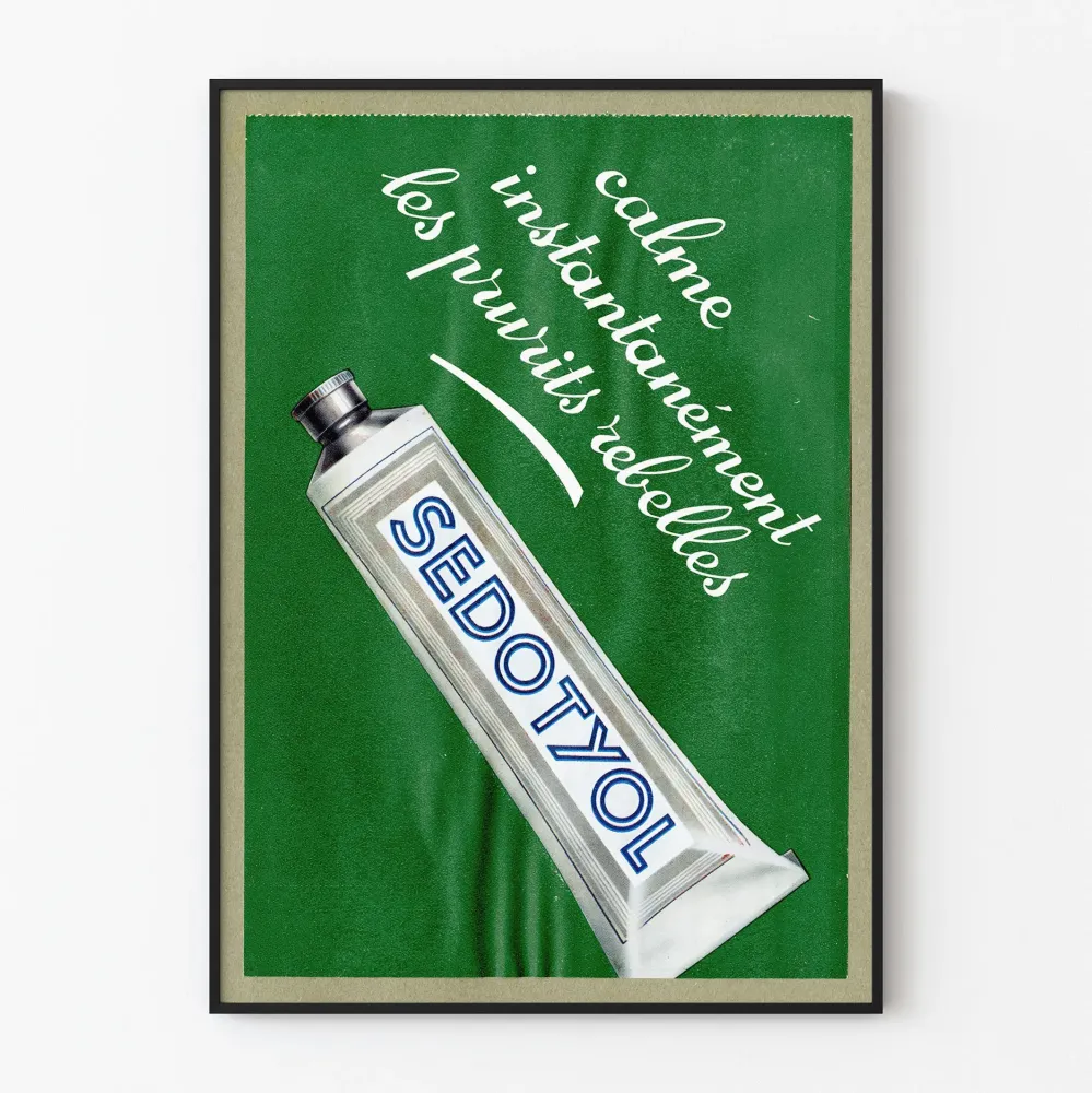 Retro juliste Sedotyl seinäkoristeeksi