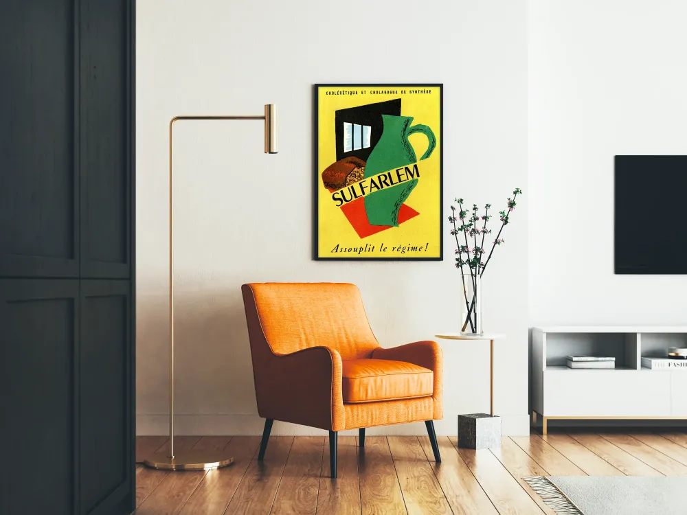 Retro mainosjuliste Sulfarlem seinäkoristeeksi