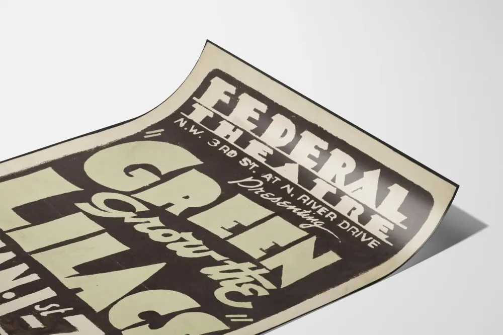 Retrojuliste Green Grow Lilacs Federal Theatre