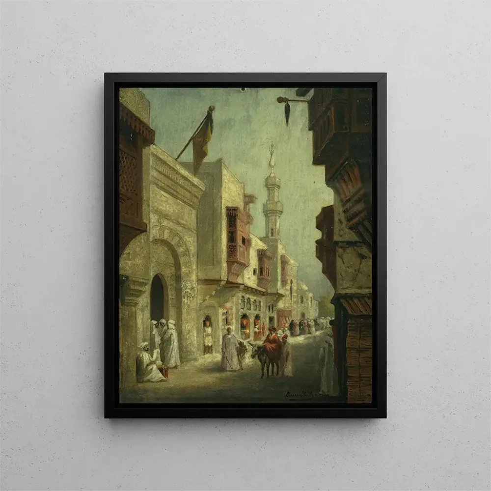 C La Rue du Caire - Taidetuloste Maalaus vuoden 1889 näyttelyssä - C Bussilliet