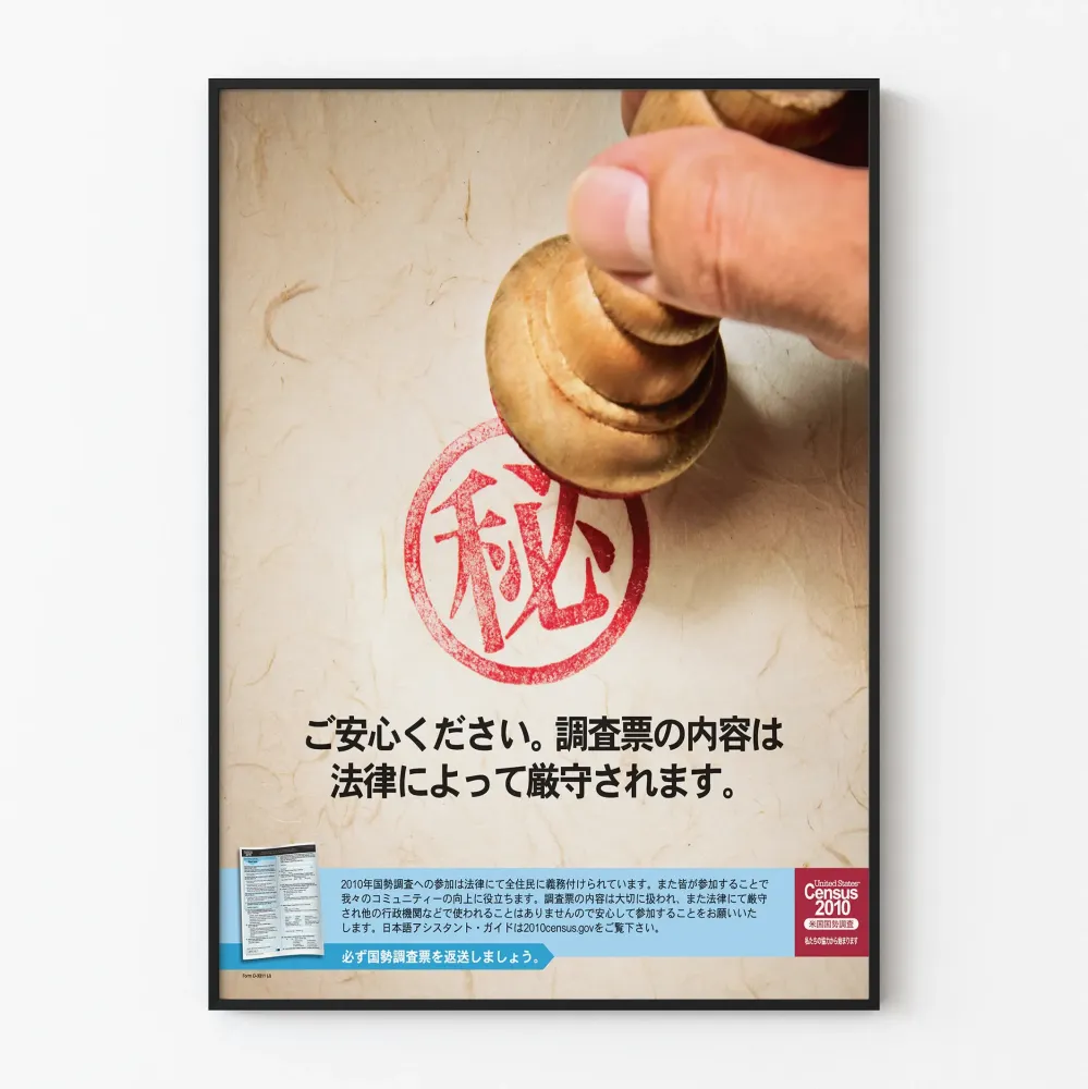 Salassapitosopimus japaniksi seinäkoristeeksi Poster