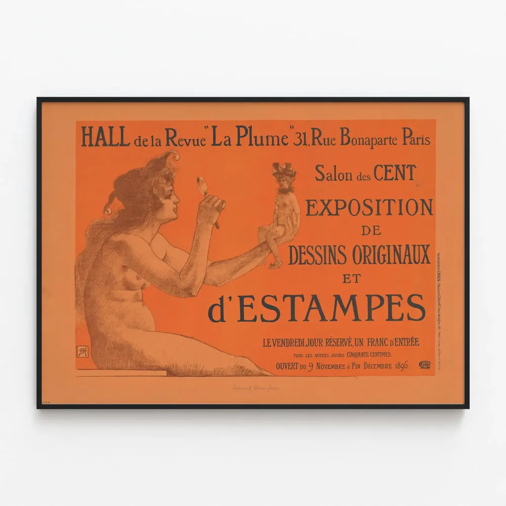 Salon des Cent alkuperäisten piirustusten ja painatusten näyttelyn juliste