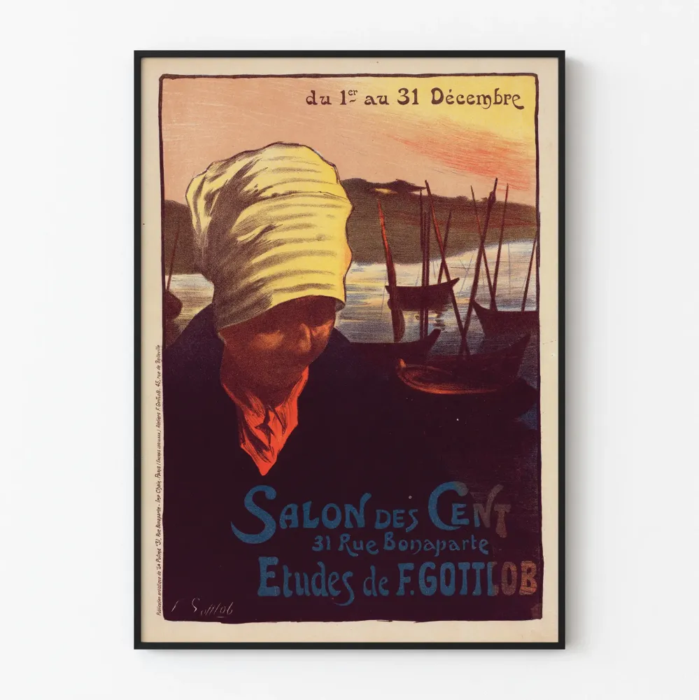 Salon des Cent - F. Gottlobin tutkimukset juliste