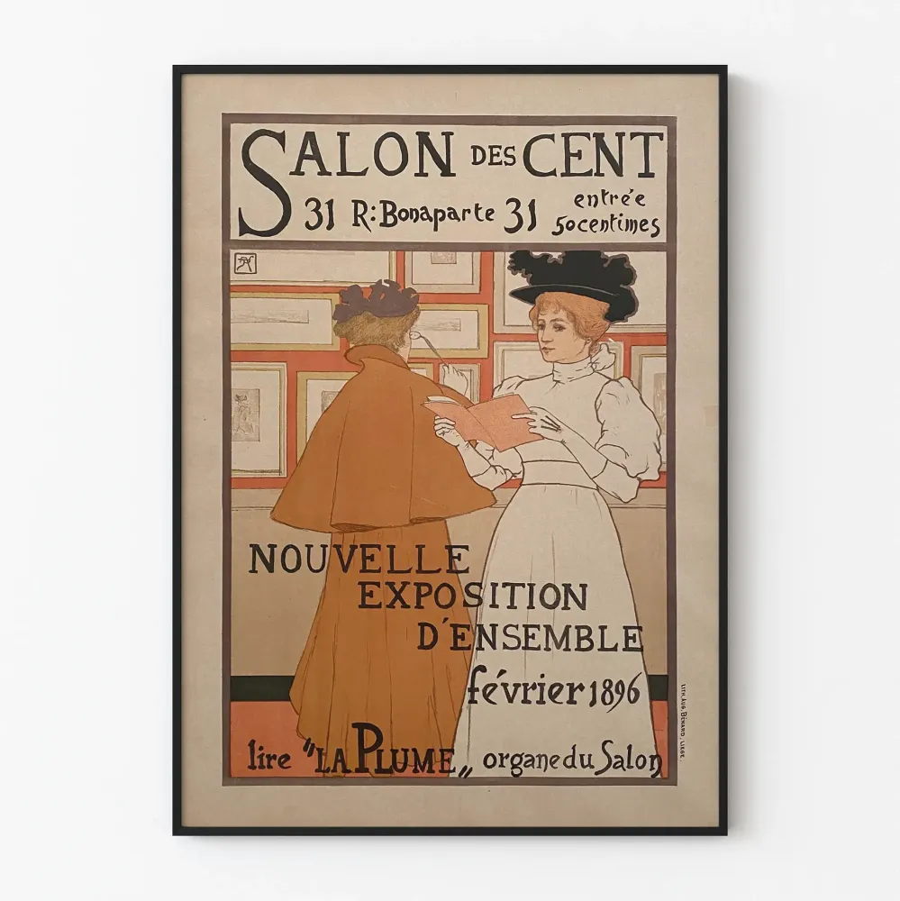 Salon des Cent - Kokonaisnäyttelyn juliste helmikuu 1896
