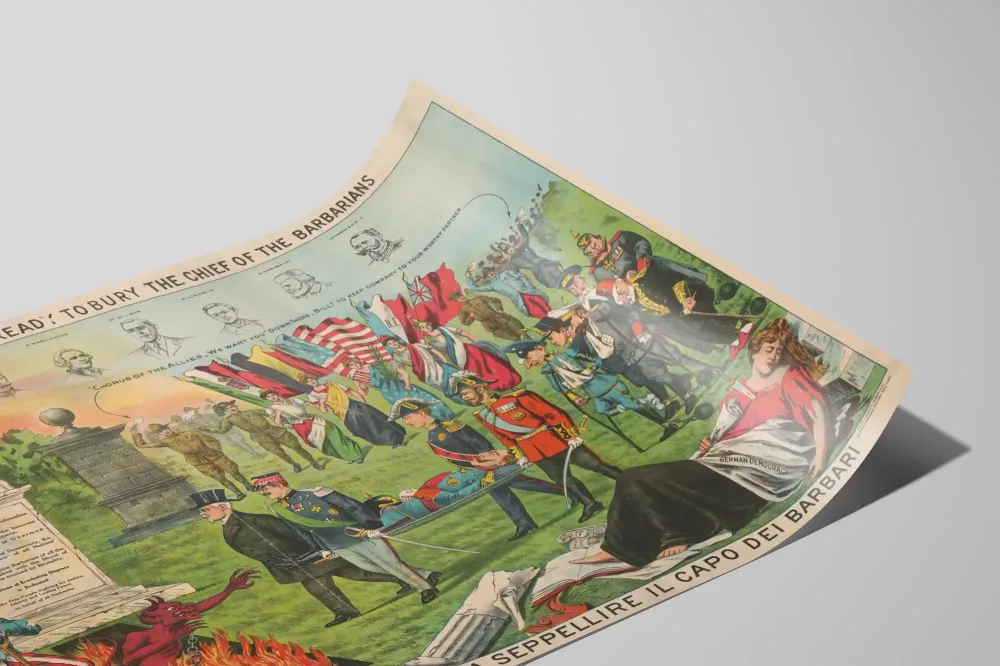 Seinäjuliste historiallinen Uncle Sam ja Barbaarien päällikkö