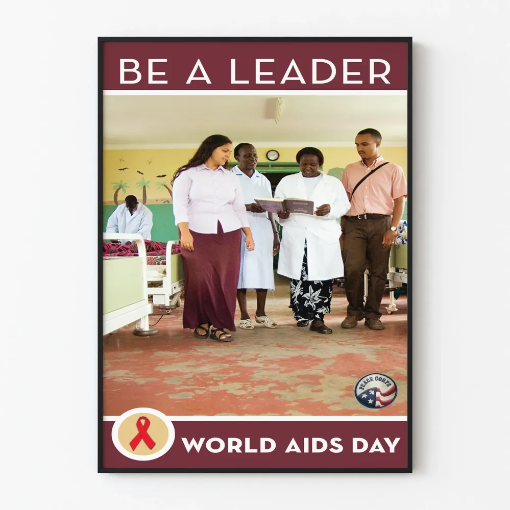 Seinäjuliste Maailman HIV/AIDS-päivä 2007 Afrikkalainen terveyden johtajuus